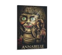 HAUEBDANSEY Annabelle Comes Home, poster estetico vintage da parete su tela, decorazione artistica da parete per soggiorno e camera da letto, 40 x 60 cm, con cornice