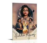 HAUEBDANSEY Poster con figure nascoste su tela, decorazione artistica da parete, stile vintage, per soggiorno e camera da letto, 50 x 75 cm, con cornice