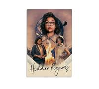 HAUEBDANSEY Poster con figure nascoste su tela, decorazione artistica da parete, stile vintage, per soggiorno e camera da letto, 60 x 90 cm, senza cornice
