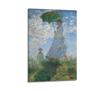HAUEBDANSEY Poster di Claude Monet, stampa artistica da parete estetica vintage, su tela, decorazione per soggiorno, camera da letto, 50 x 75 cm, con cornice
