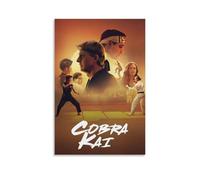 HAUEBDANSEY Poster di Cobra Kai su tela, decorazione artistica da parete in stile vintage, per soggiorno e camera da letto, 40 x 60 cm, senza cornice