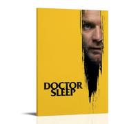 HAUEBDANSEY Poster di Doctor Sleep su tela, decorazione artistica da parete estetica vintage, decorazione per soggiorno e camera da letto, 50 x 75 cm, con cornice