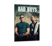 HAUEBDANSEY Poster su tela, motivo: Bad Boys, decorazione artistica da parete in stile vintage, per soggiorno e camera da letto, 20 x 30 cm, con cornice