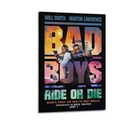 HAUEBDANSEY Poster su tela, motivo: Bad Boys, decorazione artistica da parete in stile vintage, per soggiorno e camera da letto, 40 x 60 cm, con cornice