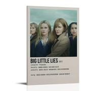 HAUEBDANSEY Poster su tela, motivo: Big Little Lies, decorazione artistica da parete in stile vintage, per soggiorno e camera da letto, 20 x 30 cm, con cornice