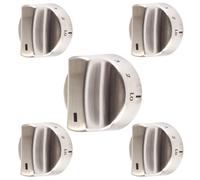 HAÜS PARTS 318282310 Manopola per bruciatore di superficie compatibile con le migliori marche sostituisce con fornelli a gas AP3774164, 1062940, AH979119, EA979119, PS979119, PS979119, confezione da 5