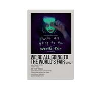 HAUEWB4HEWY Alex G Album We're All Going to The World's Fair Poster estetico su tela artistica da parete poster arte moderna per soggiorno 30 x 45 cm, senza cornice
