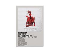 HAUEWB4HEWY Nothing, Nowhere Album Trauma Factory Live Poster estetico su tela, decorazione artistica da parete per soggiorno, 50 x 75 cm, senza cornice