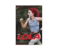 HAUEWB4HEWY Poster artistico da parete con motivo Run Lola Run su tela, per soggiorno, 40 x 60 cm, senza cornice