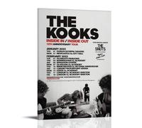 HAUEWB4HEWY The Kooks - Poster estetico su tela, decorazione artistica da parete per soggiorno, 20 x 30 cm, con cornice