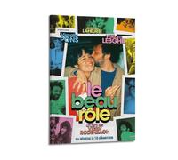 HAUEYQWUEGG Le Beau Rôle - Poster con stampa artistica da parete su tela, stile vintage, per soggiorno, camera da letto, 60 x 90 cm, con cornice