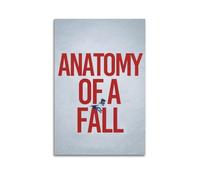 HAUEYQWUEGG Poster con stampa artistica da parete con anatomia di una caduta, decorazione artistica da parete vintage, su tela, per soggiorno e camera da letto, 30 x 45 cm, senza cornice