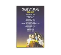 HAUEYQWUEGG Spacey Jane - Poster con stampa artistica da parete con album Sunlight Jane, decorazione artistica da parete, stile vintage, per soggiorno e camera da letto, 20 x 30 cm, senza cornice