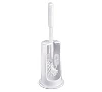 HAUG 6140 - Spazzola per WC rotonda, Scopino Bagno, colore: Bianco