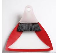 haug bürsten Flexi - Scopa - in rosso - ideale come spazzacavolo flessibile - con spazzatrice a mano e paletta - in poliestere - salvaspazio - Dimensioni: 27,5 x 24,7 x 10 cm - Made in Germany