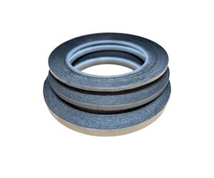 HAUJGG Nastro conduttivo bifacciale in alluminio e carbonio per SEM ed EDS - per microscopia elettronica a scansione, 1 pezzo(5mm Width)