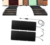 HAUJGG Tappetini Anti-Neve for Scale - Tappetino in Gomma Antiscivolo con Cavo di Alimentazione - Scioglimento rapido di Neve e Ghiaccio (2 in/h) - for l'inverno(30x60cmx2Pcs)