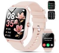 Haulvean Smart Watch per uomo e donna, per rispondere e effettuare chiamate, smartwatch HD da 1,85 pollici con contapassi, frequenza cardiaca 24/7, monitoraggio del sonno SpO2, oltre 110 sport