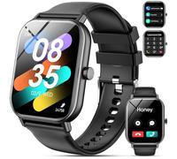 Haulvean Smartwatch Uomo Donna,1.85''HD Smartwatch con Effettua/Risposta Chiamate,110+ Sportive,24/7 Frequenza Cardiaca Sonno SpO2 Monitor,Impermeabile IP68 Fitness Tracker per Android iOS