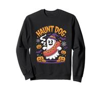 Haunt Dog Ghost Hotdog Halloween Humor Felpa