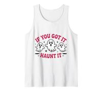 Haunt It Shirt Cute Ghosts Funny Halloween Citazione Ottobre Canotta