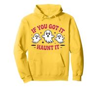 Haunt It Shirt Cute Ghosts Funny Halloween Citazione Ottobre Felpa con Cappuccio