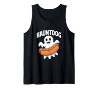 Hauntdog Halloween Ghost Hot Dog Fun Canotta