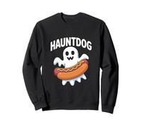 Hauntdog Halloween Ghost Hot Dog Fun Felpa