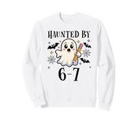 Haunted By 6-7 Funny Teacher 67 Halloween Six Seven Ghost 67 Felpa