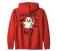 Haunted By 6-7 Funny Teacher 67 Halloween Six Seven Ghost 67 Felpa con Cappuccio