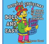 Haunted Christmas: Bold and Easy Coloring book