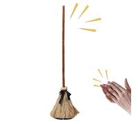 Haunted Dancing Broom, Floating Witch Brooms, Floating Witch's Broom | Spooky Sounds Dancing Broome for Haunted | Horror Holiday Atmosphere Props for Porch Escape Room Party Garden Terrace Yard