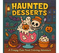 Haunted Desserts: A Spooky Cute Halloween Food Coloring Book with Creepy Cakes, Haunted Donuts & Kawaii Sweet Treats for Teens and Adults Who Love Stress Relief, Halloween Fun & Creepy Cute Art