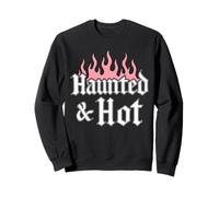 Haunted & Hot Nu Goth Gotico Spooky Babe Halloween Felpa