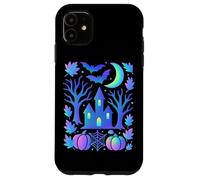 Haunted House Pipistrelli Luna Notte Spettrale Custodia per iPhone 11