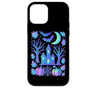 Haunted House Pipistrelli Luna Notte Spettrale Custodia per iPhone 12 mini