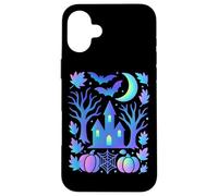 Haunted House Pipistrelli Luna Notte Spettrale Custodia per iPhone 16 Plus