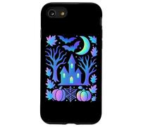 Haunted House Pipistrelli Luna Notte Spettrale Custodia per iPhone SE (2020) / 7/8