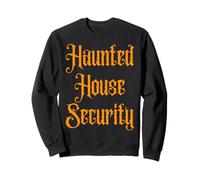 Haunted House Security, Patch Autunnale a Forma di Zucca per Halloween Squad Felpa