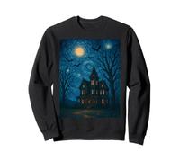 Haunted House - Van Gogh Style Halloween Tee Felpa