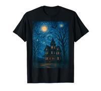 Haunted House - Van Gogh Style Halloween Tee Maglietta