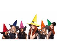 Haunted House - Velvet strega cappello con fibbia, 6 colori (S5223 di Rubie)