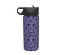 Haunted Mansion Printing The Print - Bollitore termico sportivo in acciaio INOX con coperchio, per adulti, uomini e donne