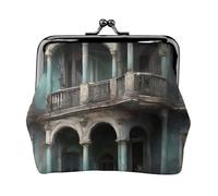 Haunted Mansions - Portamonete da donna, leggero, impermeabile, piccolo, per monete e carte