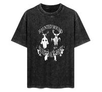 Haunted Mound Men's T-Shirt Graphic Shirts Unisex Black Tee M