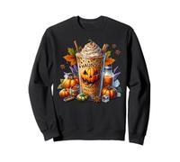 Haunted Pumpkin Spice Latte for Women Funny Coffee Halloween Felpa