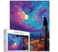 Haunted Road - Puzzle da 1000 pezzi per adulti in stile Van Gogh, puzzle colorati fai da te per la decorazione della casa, regali per la famiglia, puzzle perfetto per serate di gioco, 50 x 70 cm