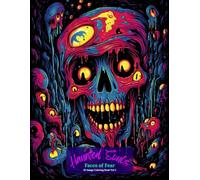 Haunted Souls: Faces of Fear Coloring Book Vol 3