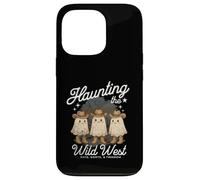 Haunting the Wild West Cappelli Stivali & Freedom Funny Ghosts Custodia per iPhone 13 Pro