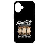 Haunting the Wild West Cappelli Stivali & Freedom Funny Ghosts Custodia per iPhone 16